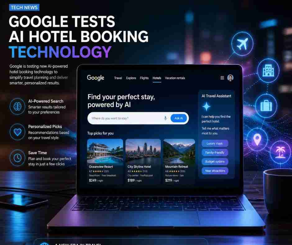Google Tests AI Hotel Booking as Travel Industry Enters a New AI Era