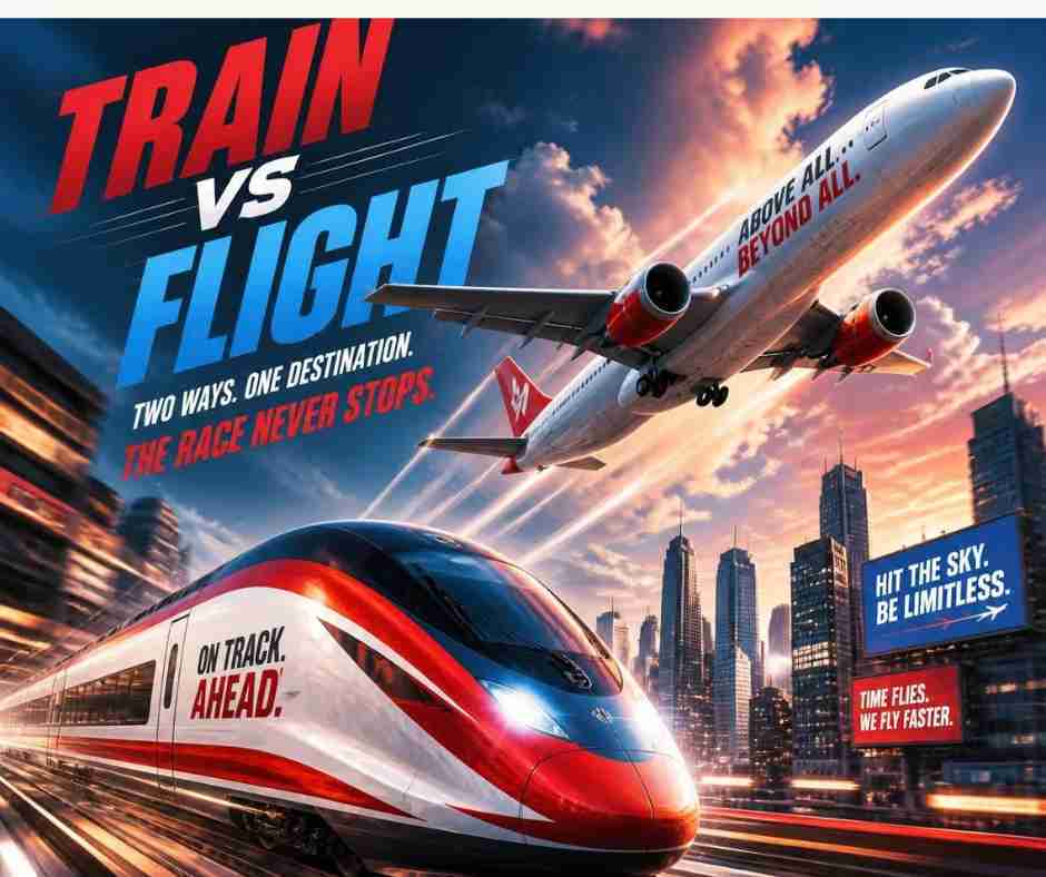 10-Hour Train vs 2-Hour Flight: Would You Really Spend 10 Hours on a Train?