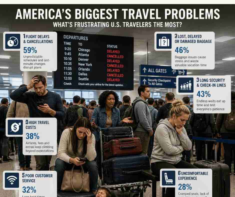 15 Biggest Travel Problems Bothering U.S. Consumers— And What the Industry Needs to Understand